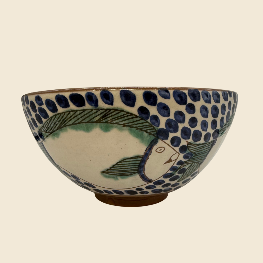 Fayoum sallads- eller serveringsskål, medelstor ca 20 cm i dm