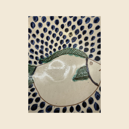 Fayoum sallads- eller serveringsskål, medelstor ca 20 cm i dm