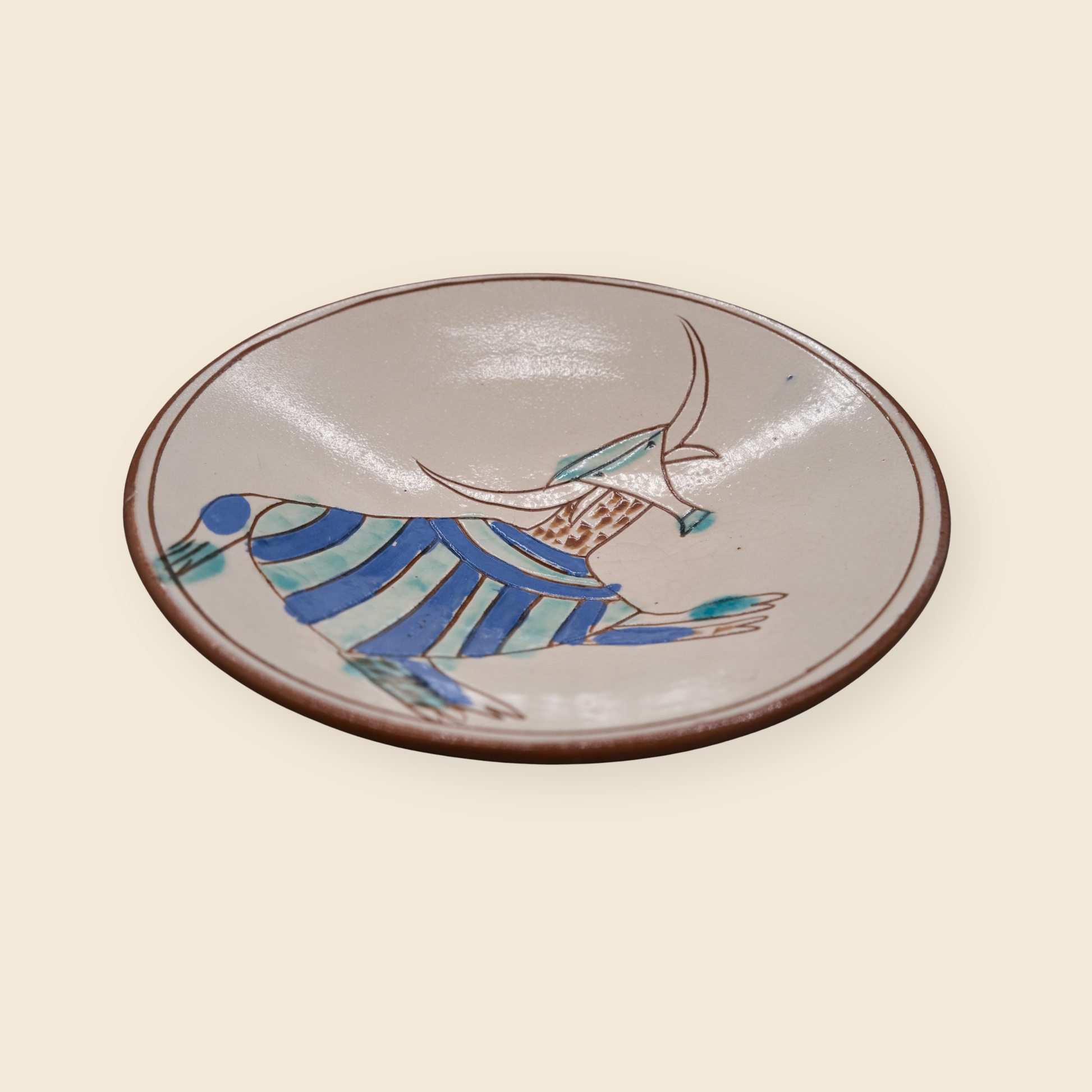 Fayoum assiette randig ko